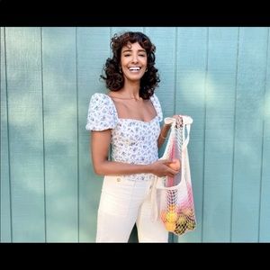 Brand new camp collection woven dip dye bag